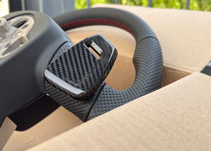 Volante de Coche, Accesorios para Coche, Volante de Cuero y Fibra de Carbono para <span class=keywords><strong>Audi</strong></span> S6 S7 A4 A5 A6 A7 Q3 Q5 A3 S3 S8 <span class=keywords><strong>R8</strong></span> - Product Image 6