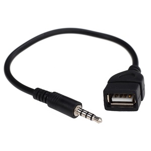 Cable <span class=keywords><strong>Adaptador</strong></span> Convertidor <span class=keywords><strong>de</strong></span> Conector <span class=keywords><strong>de</strong></span> Audio AUX <span class=keywords><strong>Macho</strong></span> <span class=keywords><strong>de</strong></span> <span class=keywords><strong>3.5</strong></span> mm <span class=keywords><strong>a</strong></span> <span class=keywords><strong>USB</strong></span> 2.0 <span class=keywords><strong>Hembra</strong></span> Negro - Product Image 1