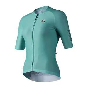 Tarstone OEM Women Bike Jersey short Sleeve Cycling Shirts with Pockets Full Zipper MTB Bicycle Wear for cycling