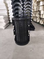 Système de coffrage rond en plastique CONSO, coffrage en béton réutilisable haute résistance pour la construction de bâtiments en béton