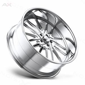 Jantes forgées 2 pièces 24x9 24x12 5x5 5x127 polies à déport profond pour Chevy C10 Impala Caprice, en aluminium forgé - Product Image 1