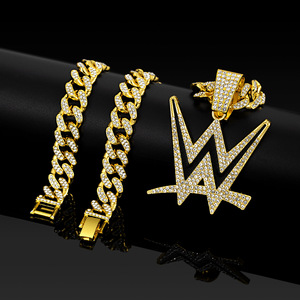 Collana Unisex Stile Hip Hop 2026 con Ciondolo a Lettera Creativa e Numero, Catena in Lega di Zinco, Ideale come Regalo - Product Image 2