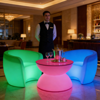 Vente en gros de mobilier lumineux pour événements et fêtes disco, table et chaise lumineuses, tables et chaises de bar pour activités extérieures
