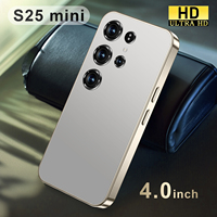Nuevo Teléfono Inteligente S25 Mini, 4GB+64GB, Android, con Pantalla LED HD, Soporte Multilingüe en Español, Octa Core, Carga Rápida