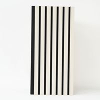 Panneau acoustique décoratif en fibres de polyester et lattes de bois, panneau mural en grille de lattes absorbant le son pour studio, cinéma maison