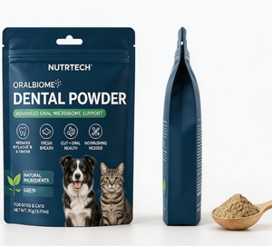 Polvo Dental Orgánico de Algas Marinas Personalizado OEM para Mascotas, Probióticos para la Limpieza Dental Canina, Cuidado Bucal para <span class=keywords><strong>el</strong></span> <span class=keywords><strong>Mal</strong></span> <span class=keywords><strong>Aliento</strong></span> y Control del Sarro ODM - Product Image 2