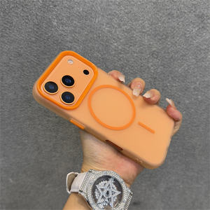 Funda Magnética para Teléfono Color Caramelo para <span class=keywords><strong>iPhone</strong></span> 17 Pro Max, Funda de Teléfono Mate Translúcida de Lujo para <span class=keywords><strong>iPhone</strong></span> <span class=keywords><strong>11</strong></span> - Product Image 4