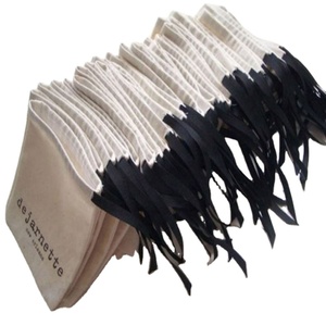 Wholesale Cotton Packing Bags With Ribbon Custom Logo Makeup Drawstring Pouches Jewelry Sachets for Party Candy Gift Bag - Product Image 1