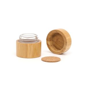 2025 nouveau récipient cosmétique en <span class=keywords><strong>bambou</strong></span> biologique personnalisé populaire 30g <span class=keywords><strong>pot</strong></span> de crème en <span class=keywords><strong>bambou</strong></span> complet avec <span class=keywords><strong>pot</strong></span> de bouteille intérieure en verre - Product Image 5
