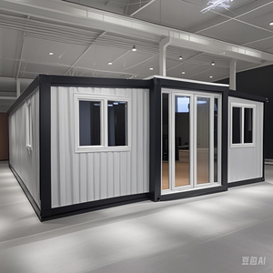 拡張可能コンテナハウスホームホワイト20ft/40ftクイックインストール東南アジアデザインホテル使用 - Product Image 1