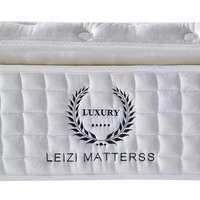 Matelas hybride de luxe pour hôtel, avec surmatelas en mousse à mémoire de forme et ressorts ensachés, pour chambre moderne, matelas orthopédique