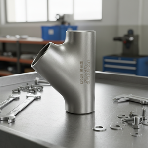 מחבר צינורות בצורת Y בעל חוזק גבוה ועמידות בפני קורוזיה, נירוסטה <span class=keywords><strong>A105</strong></span>, פלדת פחמן, טי שווה - Product Image 1