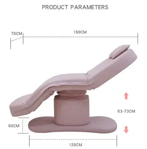 핫 세일 2024 살롱 가구 마사지 테이블 화장품 스파 침대 전기 4 모터 페이셜 뷰티 살롱 침대 판매