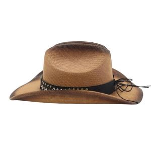Sombrero de Jazz de Estilo Étnico para Verano, para Hombre y Mujer, de Paja Resistente, con Protección Solar, para Pesca, Estilo Casual, Tipo Vaquero - Product Image 3