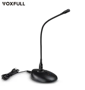 Voxfull EJU03 Offres Spéciales Microphone filaire USB Microphone à condensateur col de cygne pour la diffusion