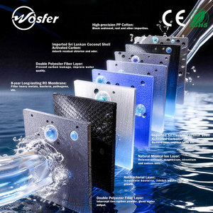 <span class=keywords><strong>Purificador</strong></span> de <span class=keywords><strong>Agua</strong></span> por Ósmosis Inversa de Alto Flujo Wosfer 1200G, Filtración de 8 Etapas, Instalación Bajo Fregadero, Uso Doméstico, Autolimpieza - Product Image 4