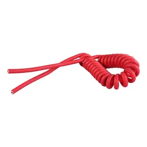 DAMAVO ISO9001 OEM ODM quality TPU PVC custom 6 core coiled cable electrical curly flexible spiral wire assembly