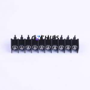 KF65R-11.0-10P Barrier Terminal Block Bent Lead Through Hole,P=11mm Connector Two Sides 11mm 1x10P Right Angle Pin - Product Image 1