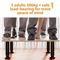 Pieds de meubles modernes et simples en acier inoxydable à hauteur réglable pour armoire de salle de bain, table basse, meuble TV, lit