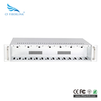 Rack de Fibra Óptica IP de 14 Ranuras 2U con Doble Alimentación Redundante, Marco de Aleación de Aluminio de Alta Disipación de Calor