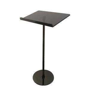 Podio <span class=keywords><strong>Recto</strong></span> de Acrílico Transparente Negro al Mejor Precio, Púlpito de Acrílico con Soporte de Acero, <span class=keywords><strong>Atril</strong></span> de Acrílico para Escuela o Iglesia - Product Image 3