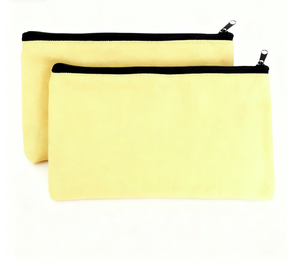 Trousse de maquillage en toile de coton à fermeture éclair écologique personnalisée avec logo personnel mini pochette cosmétique de voyage - Product Image 5