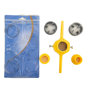 Nuevo Kit de Herramientas para Roscado de Tuberías de PVC 2026, Juego de 6 Piezas de Machos y Terrajas de 1/2 y 3/4 Pulgadas con Materiales de Terraja para Tuberías de Agua de Plástico - Product Image 1