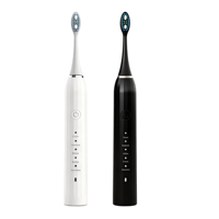 Ensemble de soins bucco-dentaires portable Brosse à dents sonique à poils doux et irrigateur buccal IPX7 étanche pour les voyages et la maison Combo 2 en 1
