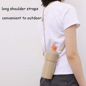 Nuevo Enfriador de Latas Portátil de 600 ml, Estilo Japonés, Doble Pared, Aislamiento al Vacío, Acero Inoxidable, con Cuerda - Product Image 4