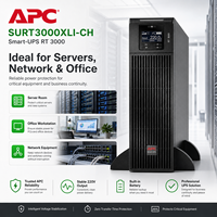 APC Schneider SURT Deuxième Génération – Alimentation sans interruption (ASI) de secours améliorée, montable en rack, avec batterie intégrée SURT3000XLI-CH 2700W 3KVA