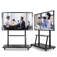 Écran plat interactif tactile Android de 55 pouces, écran LCD, moniteur, tableau intelligent pour les réunions, les magasins de détail, les centres commerciaux