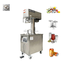 Machine de scellage semi-automatique FKJX pour boîtes rondes, alimentation manuelle, interrupteur au pied, pour le scellage des boîtes de biscuits