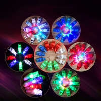 Étanche ABS Silicone Doigt LED Lumière Mini Doigt Clignotant Anneau Lumières Party Favors Jouets pour Enfants Anniversaire Festival