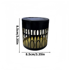 Lampe <span class=keywords><strong>murale</strong></span> solaire Mandala Tournesol, luminaire décoratif extérieur en <span class=keywords><strong>métal</strong></span>, idéal pour jardin, cour, terrasse, paysage, <span class=keywords><strong>décoration</strong></span> étanche et idyllique - Product Image 6