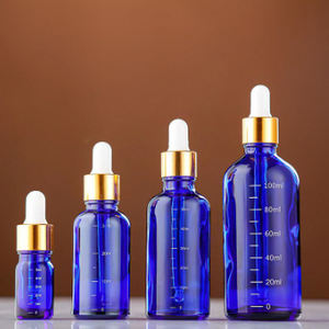 Botella de Vidrio Ecológica para Aceites Esenciales, Personalizable al por Mayor, en Azul, Verde y Marrón, de <span class=keywords><strong>Cinco</strong></span>, Cincuenta, Treinta y Cien Mililitros, con Gotero - Product Image 1