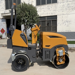 Дорожный каток 2 тонны 3,5 тонн 4,5 тонн дизельный бензин мини-уплотнитель ездить на асфальтовый дорожный каток с резиновой шиной - Product Image 1
