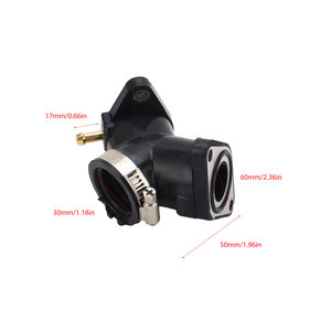 Adaptateur d'interface d'admission de carburateur 4RF 13586 01 compatible avec XV 125 Virago XVS 125 <span class=keywords><strong>Drag</strong></span> <span class=keywords><strong>Star</strong></span> 125 XV 240 XV <span class=keywords><strong>250</strong></span> Route 66 - Product Image 2