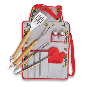 China Factory Barbecue Accessories Grilling Tool Kits BBQ Set Apron