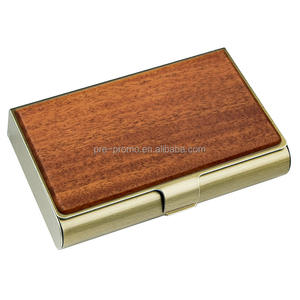 Stocked Großhandel einseitig DIY verschiedene Holz Edelstahl Visitenkarte halter - Product Image 2