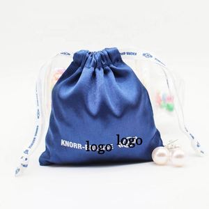 Bolsa de Regalo de Satén Rosa con Logotipo Serigrafiado, Bolsa para Joyería, Bolsa para Productos de Belleza y Cuidado de la Piel - Product Image 6