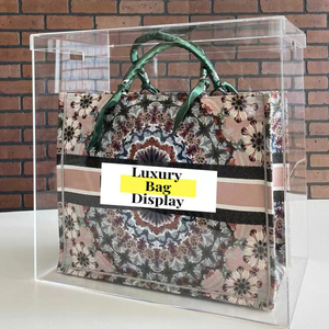 Xinkeda <span class=keywords><strong>Acrylic</strong></span> Túi xách hiển thị hộp rõ ràng Túi xách lưu trữ hộp trong suốt sang trọng <span class=keywords><strong>Acrylic</strong></span> Túi trường hợp cho hiển thị - Product Image 4