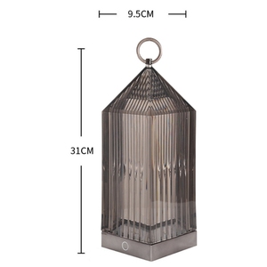 Lampe de table tactile en cristal d'intérieur, <span class=keywords><strong>rechargeable</strong></span> par USB, RGB, décoration de chambre à coucher, lampe de nuit LED, phare - Product Image 4