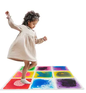 Fabriek Prijs Kleuterschool Educatief Zintuiglijke Speelgoed Vloeibare Vloertegel Vinyl Kids Vloeren Tapijt Play Mat