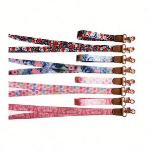 Porte-clés promotionnel personnalisé avec logo imprimé tissé, cordon court en polyester et dragonne pour clés de voiture - Product Image 6