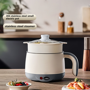 Marmite électrique multifonctionnelle en acier inoxydable antiadhésif de 1,8 L pour la maison, avec cuiseur vapeur et ensemble de casseroles - Product Image 6