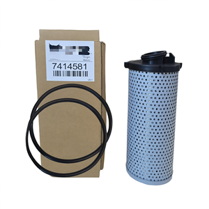 Filtre hydraulique de rechange 7414581 en acier pour excavatrice - Product Image 1