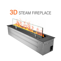 Humidificateur de cheminée électrique moderne à décor 3D avec installation d'insertion de télécommande pour une villa intérieure/un appartement ou un hôtel.