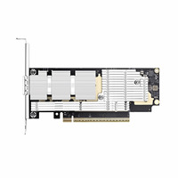 Tarjeta Adaptadora de Red PCIe 5.0 con Cable de 400G, Puerto Único QSFP112, Servidor en Clúster con GPU AI, Redes de Alto Rendimiento InfiniBand