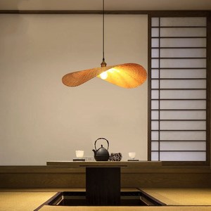 Lampe suspendue rétro en bambou pour la <span class=keywords><strong>cuisine</strong></span>, décoration intérieure, <span class=keywords><strong>design</strong></span>, luminaires en rotin, <span class=keywords><strong>suspension</strong></span> pour salon - Product Image 4