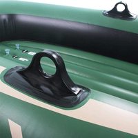 Kayak gonflable à pédales LIXIN L840 2 places en PVC avec design pliable portable pour la dérive et la pêche en kayak sur lac et rivière